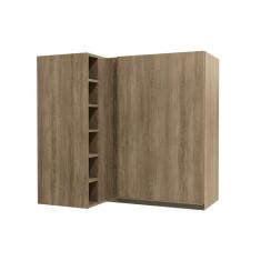 Armário Aéreo P/ Cozinha Canto Reto Maxxi G768 1 Porta 98cm Nogal - Kappesberg