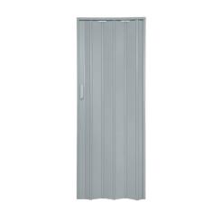 Kit Com 5 Portas Sanfonada De Pvc 210x72cm Bariri Cinza Granizo