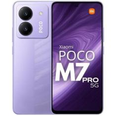 poco m7 5G pro 256gb 8gb Roxo Xiaomi Leitor Digital na Tela Desbloquei