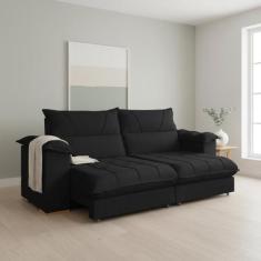 Sofá Retrátil e Reclinável 3 Lugares 250cm Italia - Kasacomigo Estofad