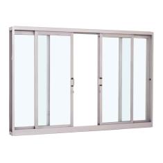 Janela de Correr em Aço 100 x 150 x 12 cm 4 Folhas Pratika Sasazaki