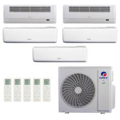 Ar-Condicionado Multi Split Inverter R-32 Gree 42.000 (3x Evap HW 9.000 + 2x Evap Cassete 1 Via 12.000) Quente/Frio 220V