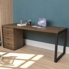 Mesa para Escritório Diretor com Gaveteiro 190cm Frame Office - Kappes