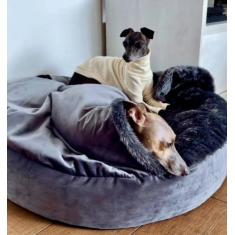 Cama para Cachorros e Gatos Cave com coberta G 70x70 - DeCoração Ateli
