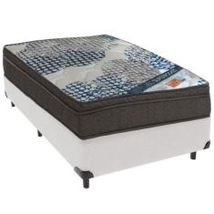 Cama Box Branco e Colchão ISO Superpocket Molas Ensacadas Solteiro Ort