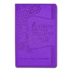 Livro - Bíblia da Mulher de Fé, NVI, Couro Soft, Roxo