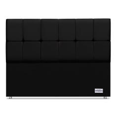 Cabeceira Piave Veludo Preto Queen (8x160x120) - Ortobom