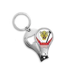 Cortador de unhas do Congo National Emblem Country abridor de chaveiro tesoura