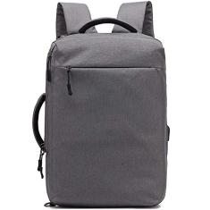 Mochila de ombro Mochila multifuncional portátil Mochila de uso duplo USB Mochila de computador de grande capacidade, tecido impermeável selecionado