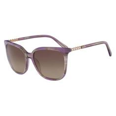 Óculos Nine West Nw624S 540 Roxo Striped Lente Marrom Flash Degradê Tam 57