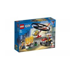 Combate Ao Fogo Com Helicóptero Lego City