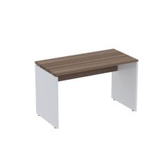 Mesa para Escritório Retangular 120cmx60cm P25 Walnut/Branco