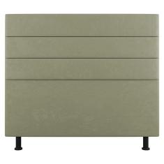 Cabeceira Cama Box Casal Malik 140cm Sintético Bege - Abmaza