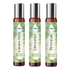 Kit 3 Perfumes Spray 10Ml Feminino - Cítrico E Refrescante - Essência 