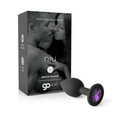 Plug Anal em Silicone Go Play Niu - Preto - A Sós