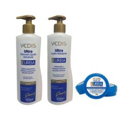 Kit Ultra Hidratante Ureia Vedis Sabonete Creme Pomada