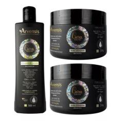Kit Arvensis Cachos Ativador Crespos 500Ml + 2 Geleia Alta
