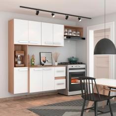 Cozinha Compacta 7 Portas 2 Gavetas Suspensa Arm rio E Balc o