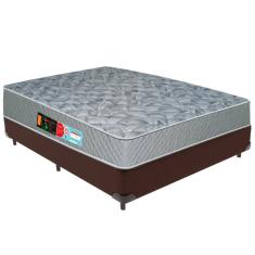 Cama Box e Colchão Sleep Max D33 Casal Castor