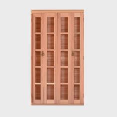 Porta de Madeira Veneziana 216cmx180cmx14cm PE541 Esel