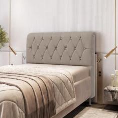 Cabeceira Sirius 160 Para Cama Queen Sued Capuccino Aradecor