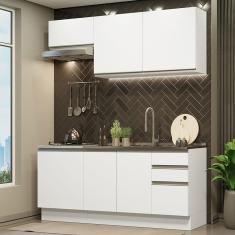 Cozinha Completa 180007 Com Armário E Balcão Branco Branco