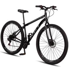 Bicicleta Aro 29 Aço Carbono KGT Freios A Disco 21 Marchas, Preto, Cin
