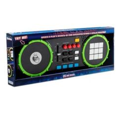 Dj Mixer Painel de Led  Multikids   BR1175, Preto, DJ Mixer