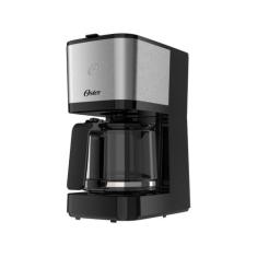 Cafeteira Oster Inox com Jarra de Vidro 1.2L OCAF600, Preto, 220V