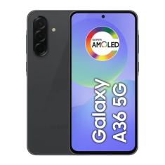 Smartphone Samsung Galaxy A36 5G, 256GB, 8GB RAM, Câmera 50MP, Ip67, Super AmoLED 6.7", Recursos AI, Preto