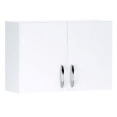 Armário Aéreo 2 Portas Para Cozinha 80cm Branco - Amarena Móveis