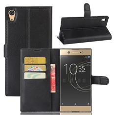 Capa para Sony Xperia XA1 Ultra, capa carteira flip de couro PU premium com compartimento para cartão, suporte e fecho magnético [capa interior à prova de choque de TPU] Compatível com Sony Xperia XA1