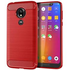 Capa para Moto G7 Play, com sensação macia, proteção total, anti-arranhões e impressões digitais + capa de celular resistente a arranhões para Moto G7 Play