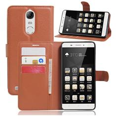 Capa carteira Lenovo K5 NOT, capa carteira flip de couro PU premium com compartimento para cartão, suporte e fecho magnético [capa interna à prova de choque de TPU] Compatível com Lenovo K5 NOTA