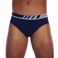 LUPO Cueca Masculina Sem Costura Microfibra Slip Adulto, Marinho, GG