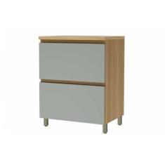 Armário de Cozinha Modulado Balcão Rainha 1 Porta e 1 Gaveta c/ Tampo 