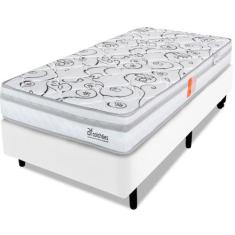 Cama Box Solteirão com Colchão Ortopédico Firme Espuma D28 97x203m BF 