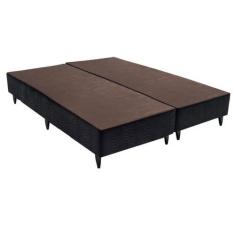 Base Box Queen Camurça 158X198X23cm Ortobom, Preto