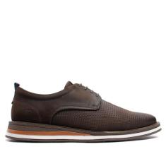 Sapato Masculino Democrata Metropolitan Type Café, Café, 41