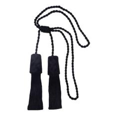 Abraçadeira para Cortina Infinity Clean Duplo Franjas Preto Bella Arte