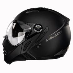 Capacete Peels Mirage Classic Preto Fosco F21 com óculos, 61