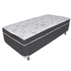 Cama Box Base Solteiro Conjugada Espuma Dupla Poliester 110KG - 88 X 1
