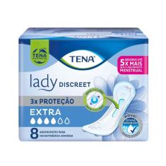 Absorvente Para Incontinência Urinária Tena Lady Discreet Extra 8 Unidades
