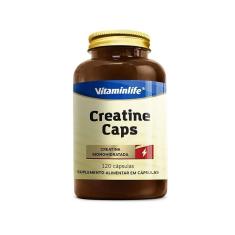 Creatina Monohidratada Em Cápsulas 120 Cápsulas Vitaminlife