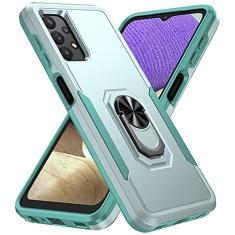 SORAKA Capa para Samsung Galaxy A32 4G com anel de apoio para os pés Capa rígida de PC Capa de TPU macio para amortecedores Capa Samsung Galaxy A32 4G Capa robusta