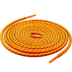 Teeoff Cadarços esportivos redondos refletivos para tênis, Laranja, 47.2"