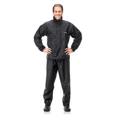 Capa De Chuva Motoqueiro Nylon Pantaneiro Gola - Preto - P