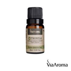 Oleo Essencial Citronela Via Aroma 10 ml Puro Aromaterapia