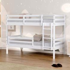 Beliche Slim Solteiro Com Grade Protecao Branco Mobilistore