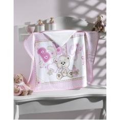 Toalha de Banho com Capuz Bebê Velour Dohler Baby Girl